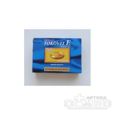 Miniaturka artykułu - Tokovit E natural 200 j.m. - 30 kapsułek