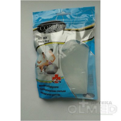 Miniaturka artykułu - CORBBY Gel Sox Wkładki profilaktyczne - 2 sztuki