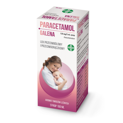 Miniaturka artykułu - Paracetamol Galena syrop 0,12 g/5ml - 100 ml