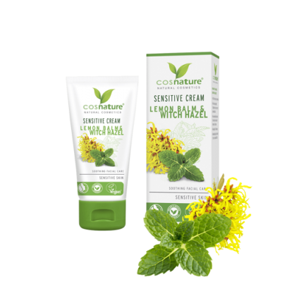 Miniaturka artykułu - COSNATURE Łagodzący krem do sk&oacute;ry wrażliwej z melisą i oczarem wirginijskim - 50 ml