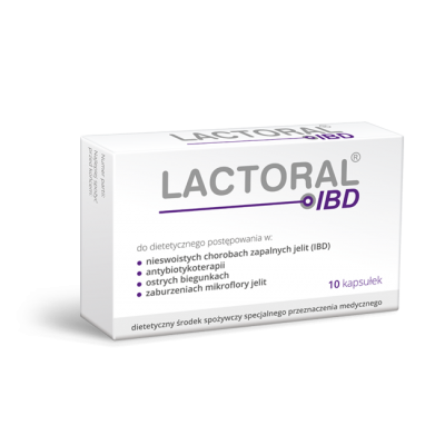 Miniaturka artykułu - Lactoral IBD przy zespole jelita drażliwego -10 kapsułek 