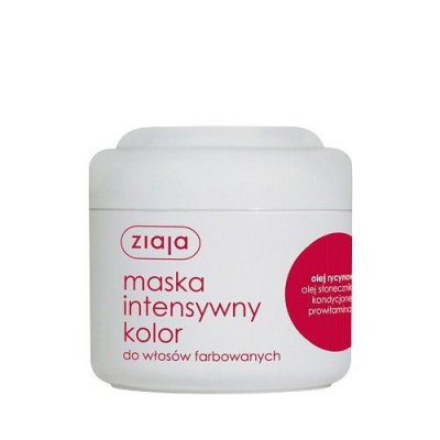 ZIAJA Maska do włos&oacute;w Intensywny kolor Olej rycynowy, 200 ml 