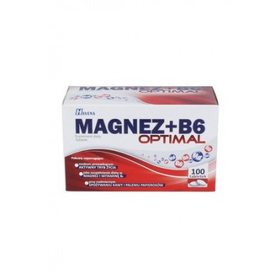 Miniaturka artykułu - Magnez + B6 Optimal - 100 tabletek (28970)