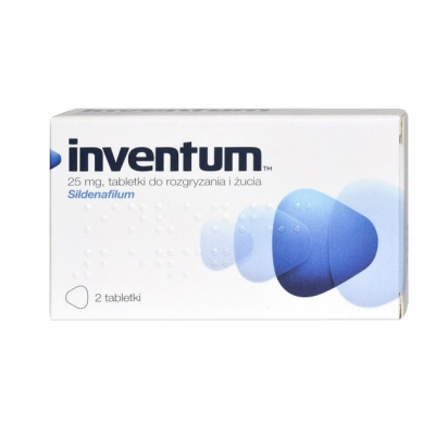 Miniaturka artykułu - Inventum 25 mg, 2 tabletki do rozgryzania i żucia