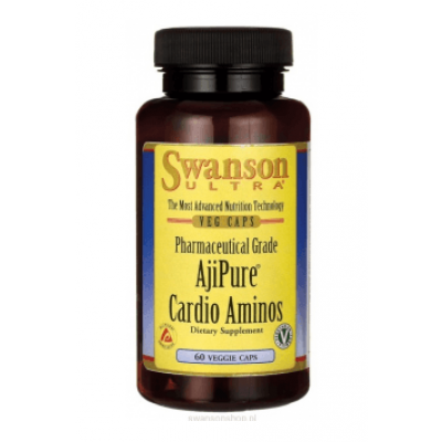 Miniaturka artykułu - SWANSON AjiPure Cardio Aminos - 60 kapsułek 