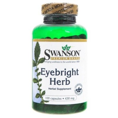 Miniaturka artykułu - SWANSON Eyebright Świetlik lekarski 430mg - 100 kapsułek (29165)