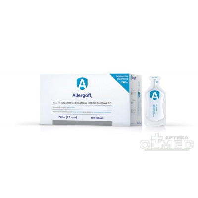 Miniaturka artykułu - ALLERGOFF Płyn do tkanin -  240 ml (12 ampułek) 