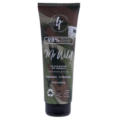 Miniaturka artykułu - 4ORGANIC Mr Wild Żel pod prysznic dla mężczyzn korzenno-cytrusowy, 250ml