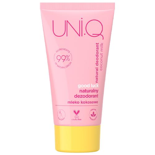 Miniaturka artykułu - 4ORGANIC UNI.Q Good Luck Naturalny dezodorant Mleko Kokosowe, 50ml	