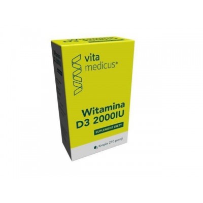 Miniaturka artykułu - WITAMINA D3 2000IU Krople VitaMedicus - 29,4 ml