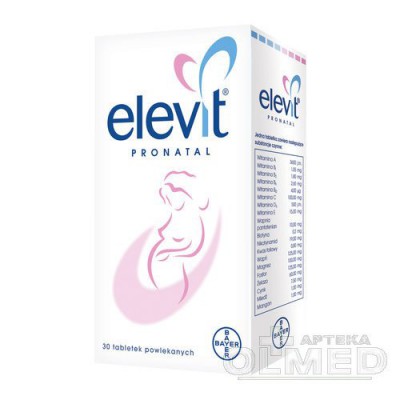 Miniaturka artykułu - Elevit Pronatal, 30 tabletek powlekanych