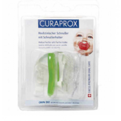 Miniaturka artykułu - Curaprox CURAbaby 8m+ CMPH 202 - 1 sztuka z tasiemką