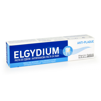 Miniaturka artykułu - ELGYDIUM ANTI-PLAQUE Pasta do zęb&oacute;w przeciw kamieniowi - 75 ml 