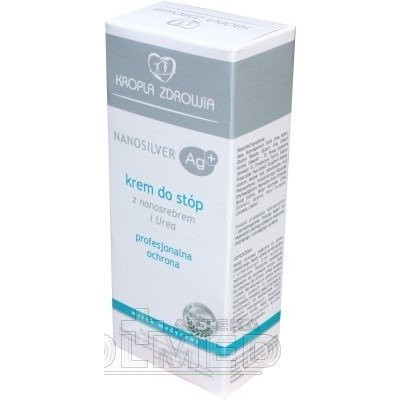 Miniaturka artykułu - KROPLA ZDROWIA Krem do st&oacute;p z nanosrebrem i Urea - 50 ml 