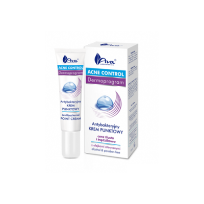 Miniaturka artykułu - AVA ACNE CONTROL Antybakteryjny krem punktowy - 15 ml 