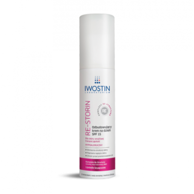 Miniaturka artykułu - IWOSTIN RE-STORIN Krem odbudowujący SPF 15 na dzień, 40 ml