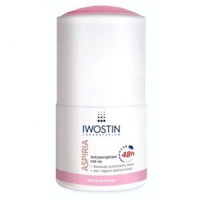 Miniaturka artykułu - IWOSTIN ASPIRIA Antyperspirant roll-on sk&oacute;ra wrażliwa, 50 ml