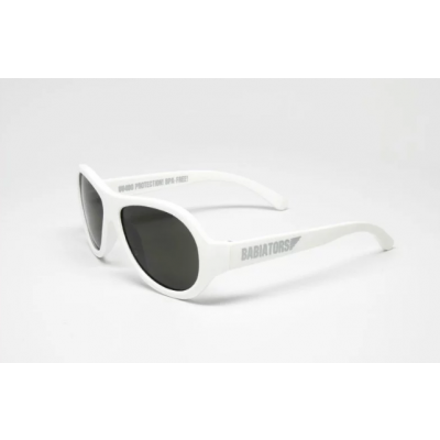 Miniaturka artykułu - BABIATORS Okulary SUN Whicked White Zwariowany biały BAB-009 wiek 0-2 lat  - 1 sztuka