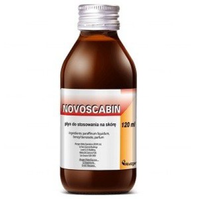 Novoscabin Płyn na sk&oacute;rę - Pomaga w walce ze świerzbem - 120 ml