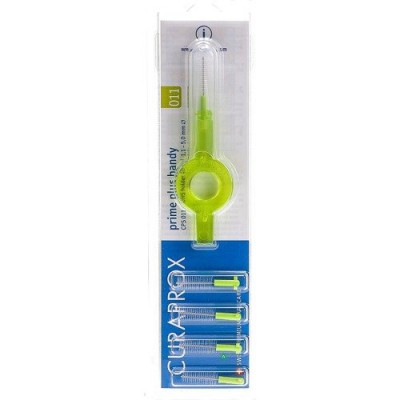 Miniaturka artykułu - Curaprox CPS 011 prime plus handy - Uchwyt ze szczoteczką + 4 szczoteczki 