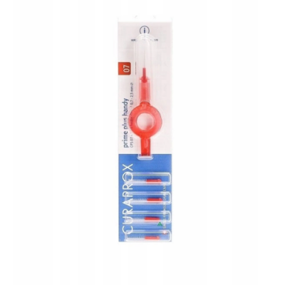 Miniaturka artykułu - Curaprox CPS 07 prime plus handy - Uchwyt ze szczoteczką + 4 szczoteczki