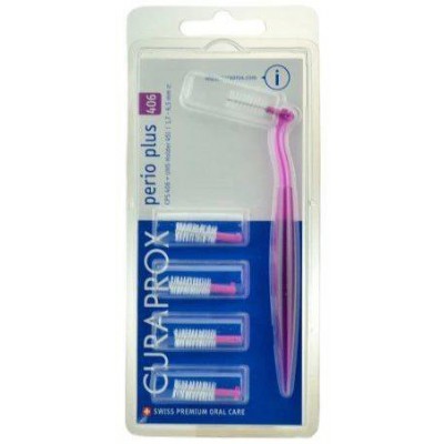 Miniaturka artykułu - CURAPROX CPS PERIO PLUS 406 - Uchwyt ze szczoteczką + 4 szczoteczki