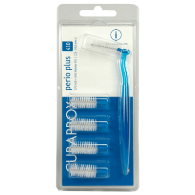 Miniaturka artykułu - CURAPROX CPS PERIO PLUS 410 - Uchwyt ze szczoteczką + 4 szczoteczki 