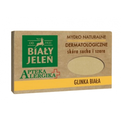 BIAŁY JELEŃ Mydło dermatologiczne z glinką białą - 125 g