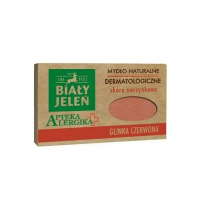 BIAŁY JELEŃ Mydło dermatologiczne z glinką czerwoną - 125 g (31522)