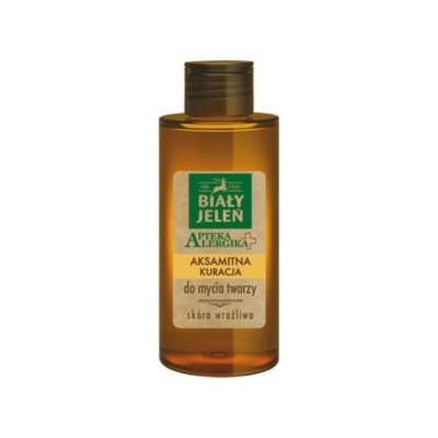 Miniaturka artykułu - BIAŁY JELEŃ Aksamitna Kuracja do mycia twarzy - 150 ml 