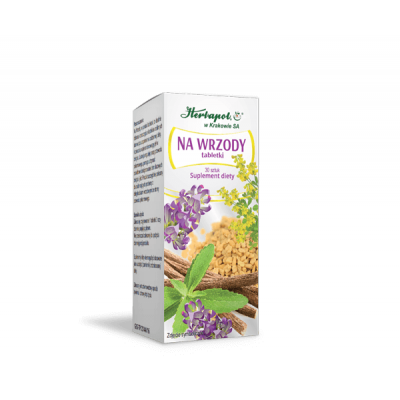 Miniaturka artykułu - Herbapol Na wrzody - 30 tabletek (31609)