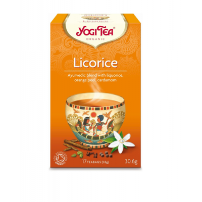 Miniaturka artykułu - YOGI TEA Licorice Słodka z lukrecją, 17 saszetek (31654)