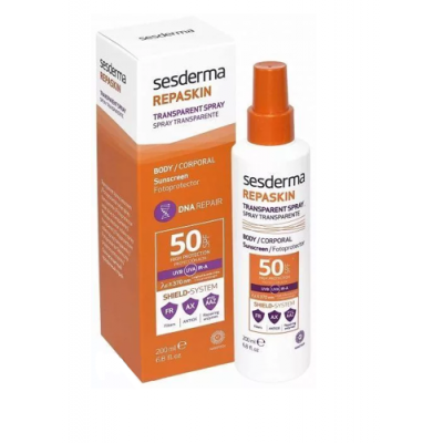 SESDERMA REPASKIN Transparent Spray SPF 50 Fotoprotektor słoneczny ...