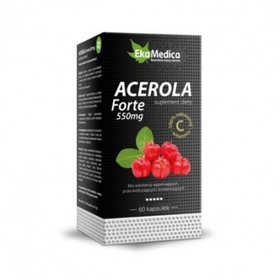 Miniaturka artykułu - Acerola Forte EkaMedica- 60 kaps.