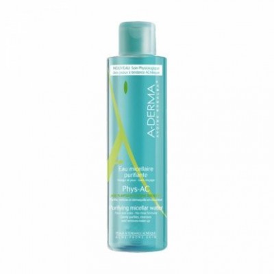 Miniaturka artykułu - A-DERMA PHYS-AC Woda oczyszczająca micelarna, 200ml