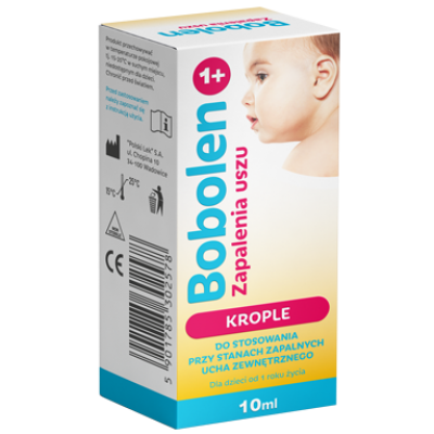 Miniaturka artykułu - Bobolen Zapalenia uszu krople do uszu- 10 ml