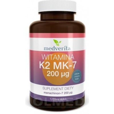 Miniaturka artykułu - Medverita Wit. K MK-7 200mcg- 120 kaps.