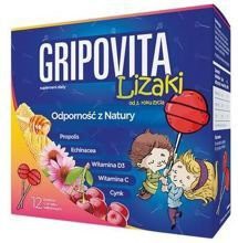 Miniaturka artykułu - GRIPOVITA Lizaki - 12 sztuk