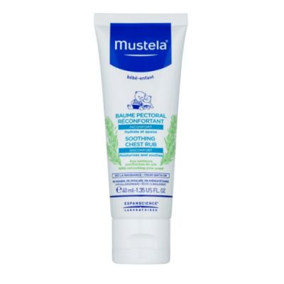 Miniaturka artykułu - MUSTELA BEBE ENFANT Kojący balsam do nacierania klatki piersiowej, 40ml