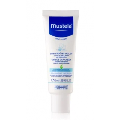 Miniaturka artykułu - MUSTELA BEBE ENFANT Krem na ciemieniuchę, 40ml