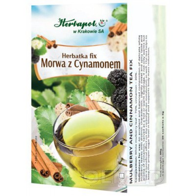 Miniaturka artykułu - HERBAPOL Herbatka Fix Morwa z cynamonem - 20 saszetek