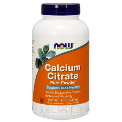 Miniaturka artykułu - NOW Calcium Citrate powder - 227g