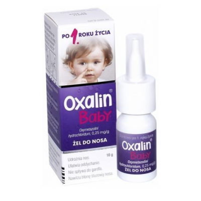 Miniaturka artykułu - Oxalin Baby Żel do nosa 0,25 mg/ g- 10g