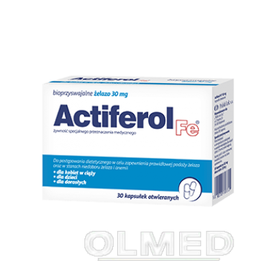 Miniaturka artykułu - ActiFerol Fe 30 mg - 30 kapsułek