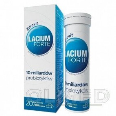 Miniaturka artykułu - Zdrovit Lacium Forte - 20 kapsułek