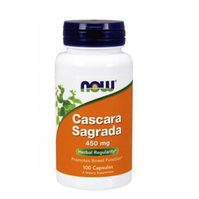 Miniaturka artykułu - NOW FOODS Cascara Sagrada 450mg - 100 kapsułek