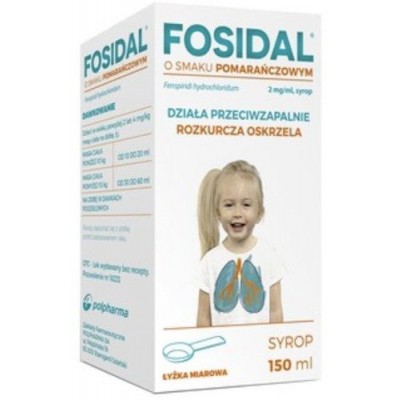 Miniaturka artykułu - Fosidal syrop 2mg/ml smak pomarańczowy - 150 ml
