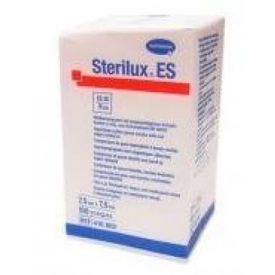STERILUX ES Kompresy gazowe niejałowe 17-nitkowe 8-warstwowe 7,5cm x 7,5cm, 100szt.