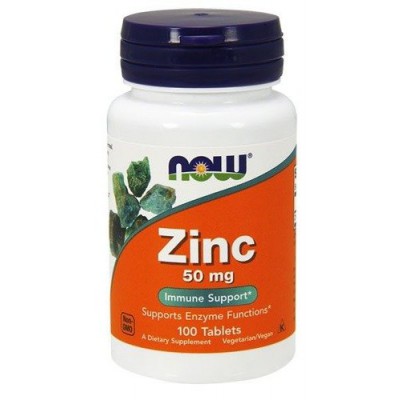 Miniaturka artykułu - NOW Zinc 50mg- 100tab.