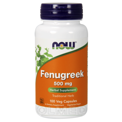 Miniaturka artykułu - NOW Fenugreek, 100 kapsułek